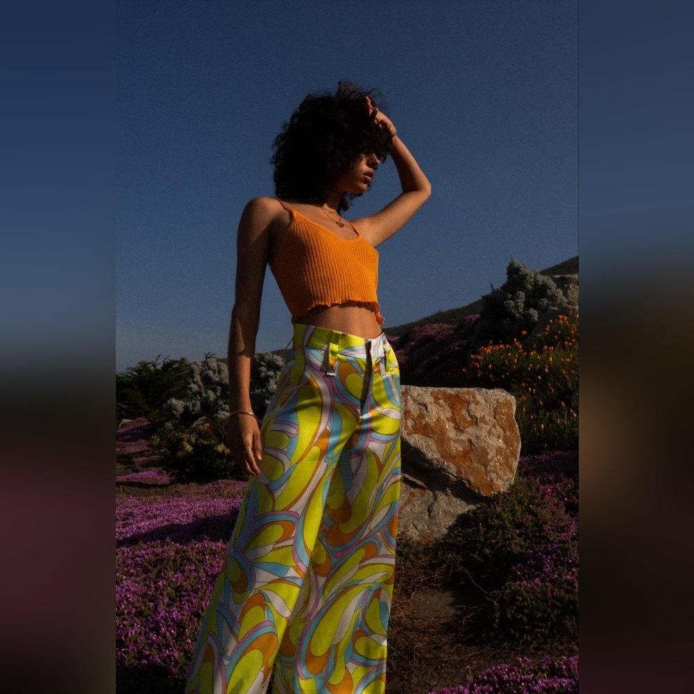 ZARA Woman TROUSERS | FULL-LENGTH PRINTED TROUSERS - Picture 3 of 3